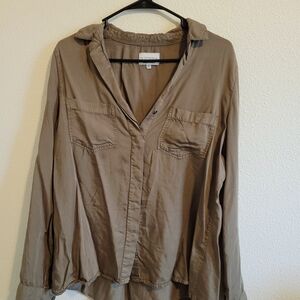 Cotton On Olive Green Button Down #353